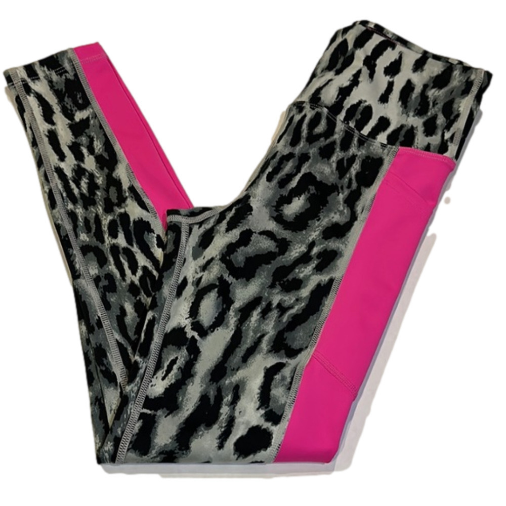 Leopard Print Pink Leggings